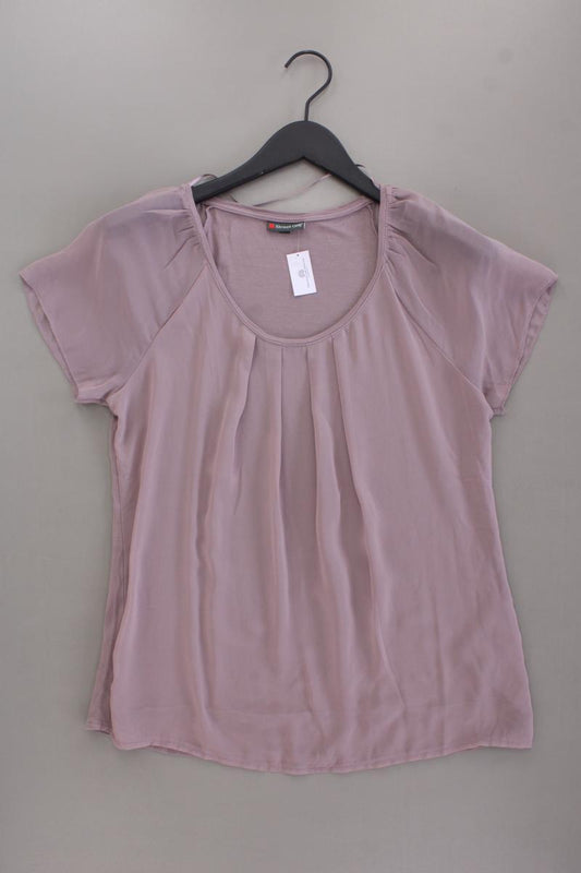 Street One Chiffonbluse Gr. 38 Kurzarm lila aus Viskose