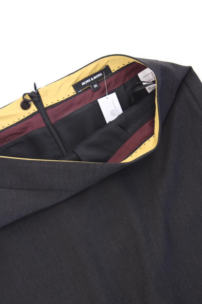 More&More Bleistiftrock Gr. 36 grau aus Polyester