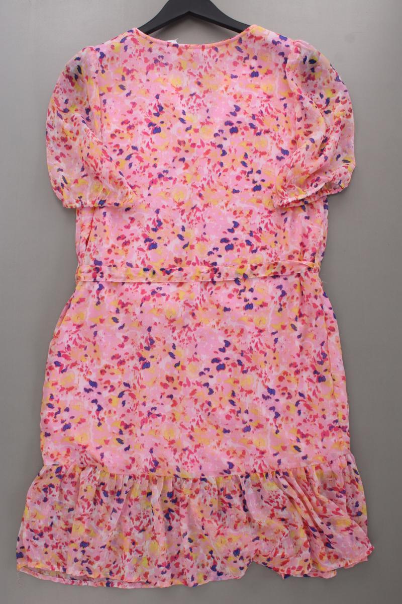 Saint Tropez Chiffonkleid Gr. XS mit Gürtel Kurzarm rosa aus Polyester