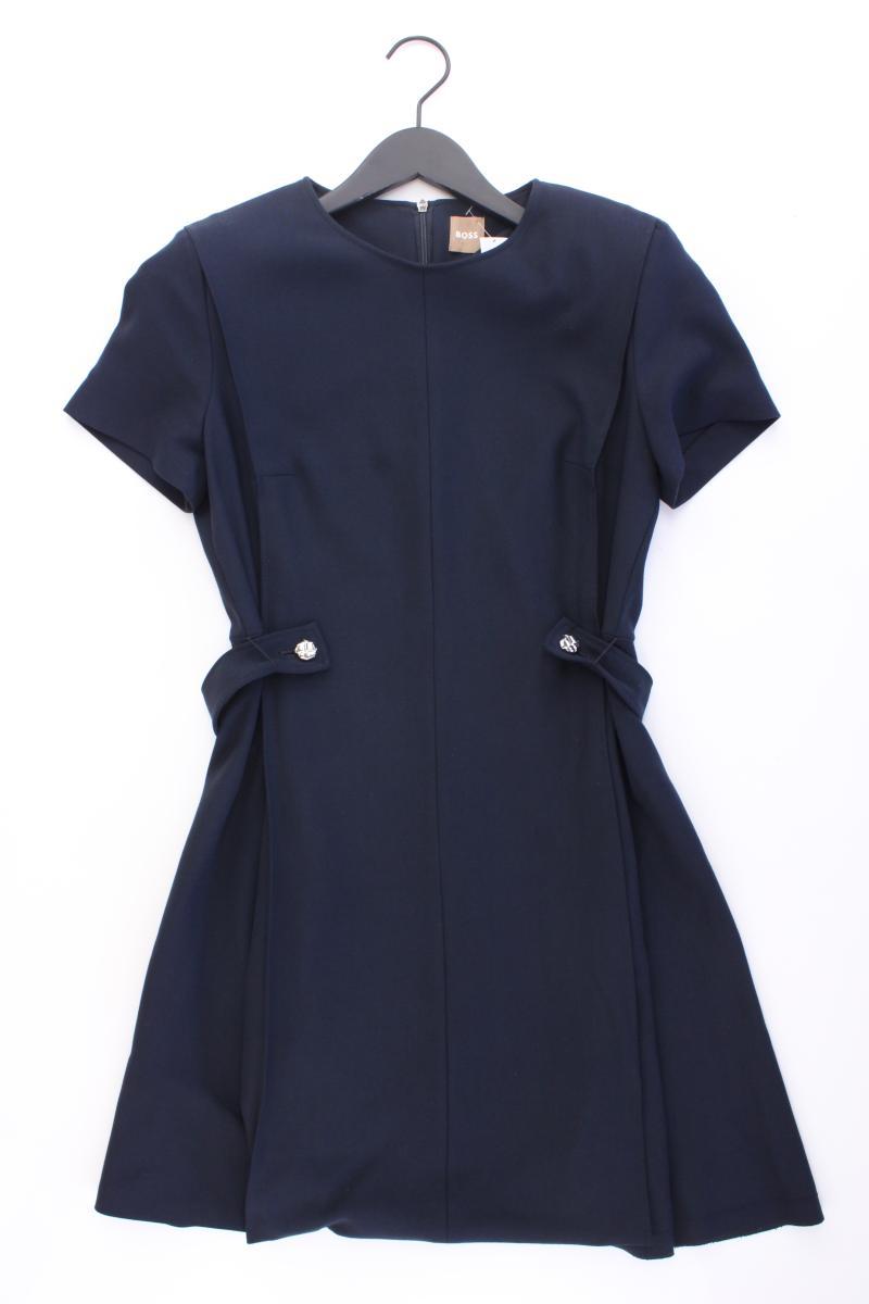 BOSS by Hugo Boss Bleistiftkleid Gr. 36 Kurzarm blau aus Viskose