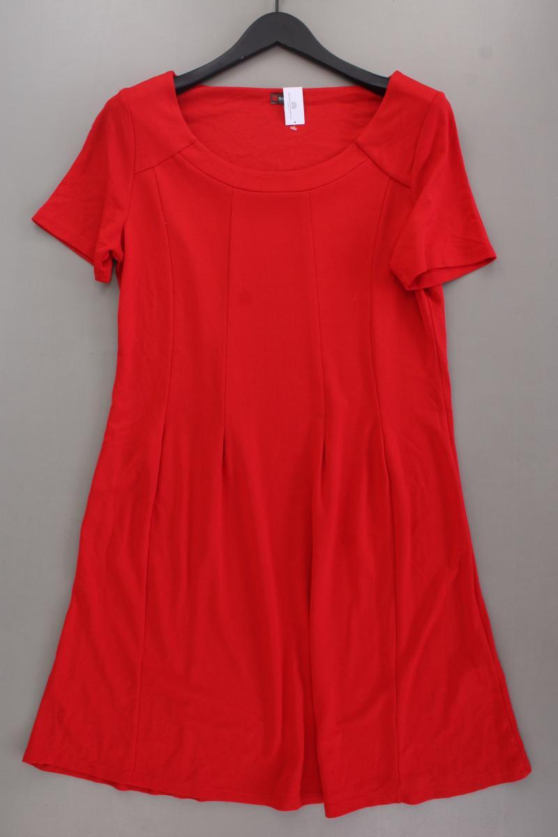 Street One Jerseykleid Gr. 42 neuwertig Kurzarm rot aus Polyester