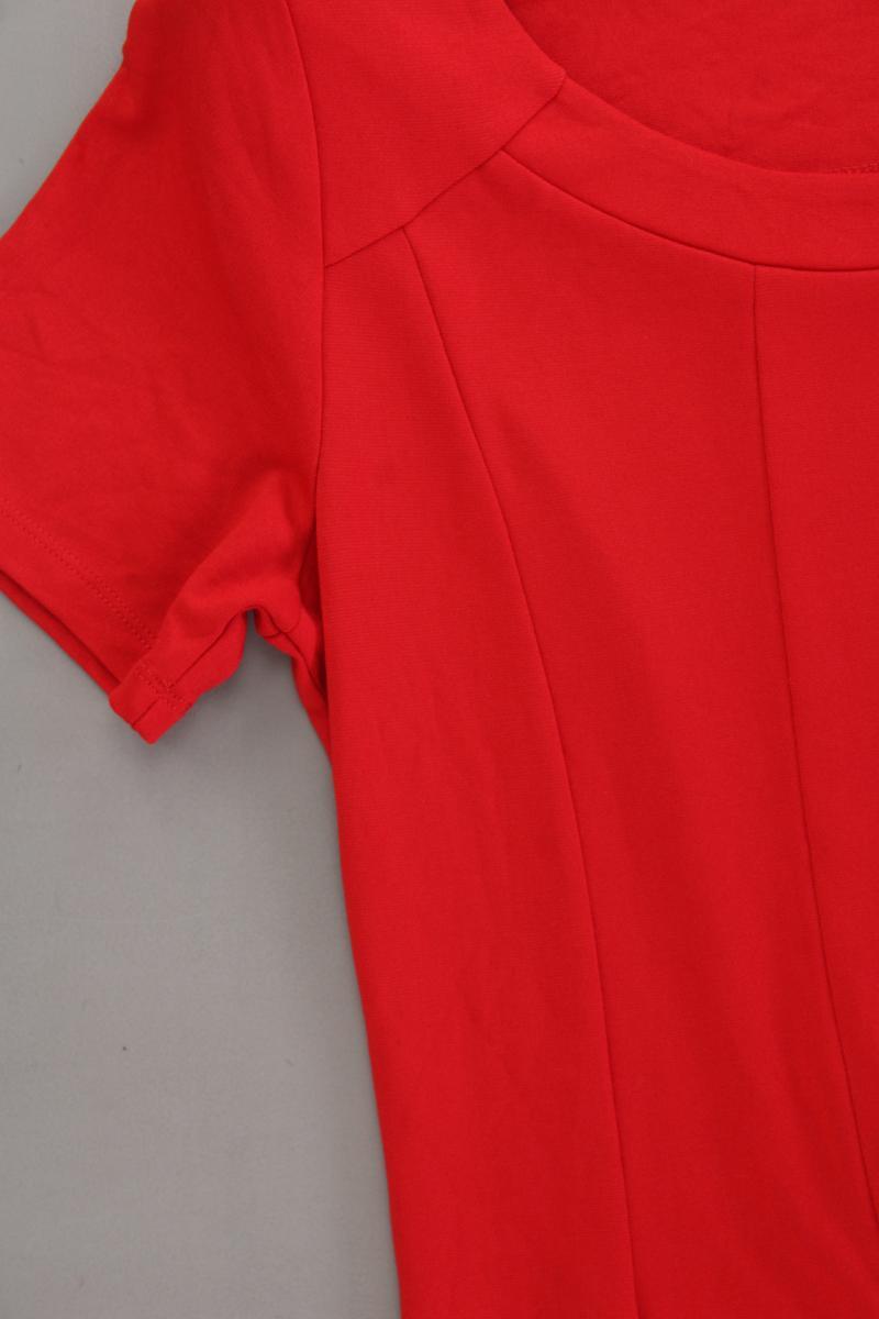 Street One Jerseykleid Gr. 42 neuwertig Kurzarm rot aus Polyester