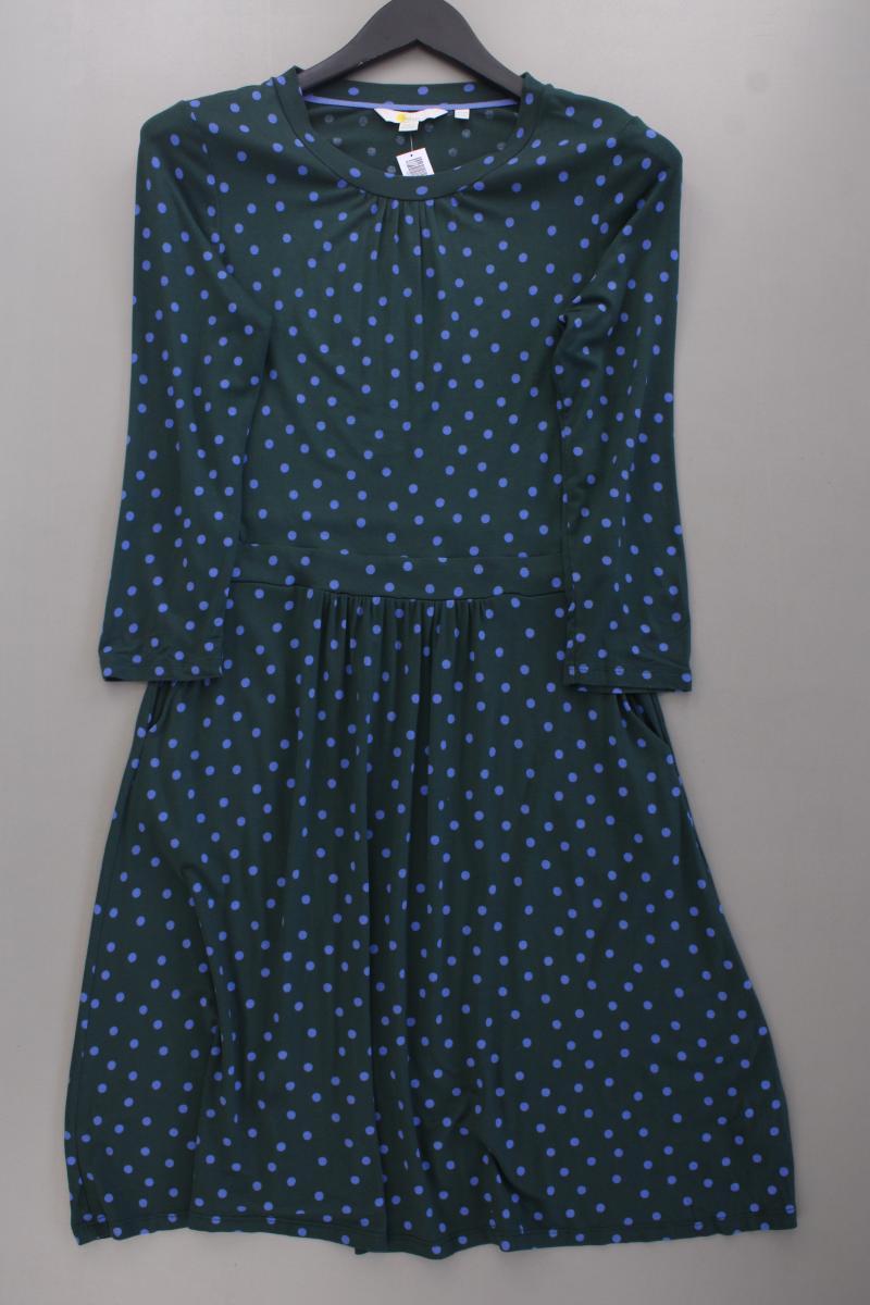 Boden Jerseykleid Gr. 36 gepunktet neuwertig 3/4 Ärmel grün aus Viskose