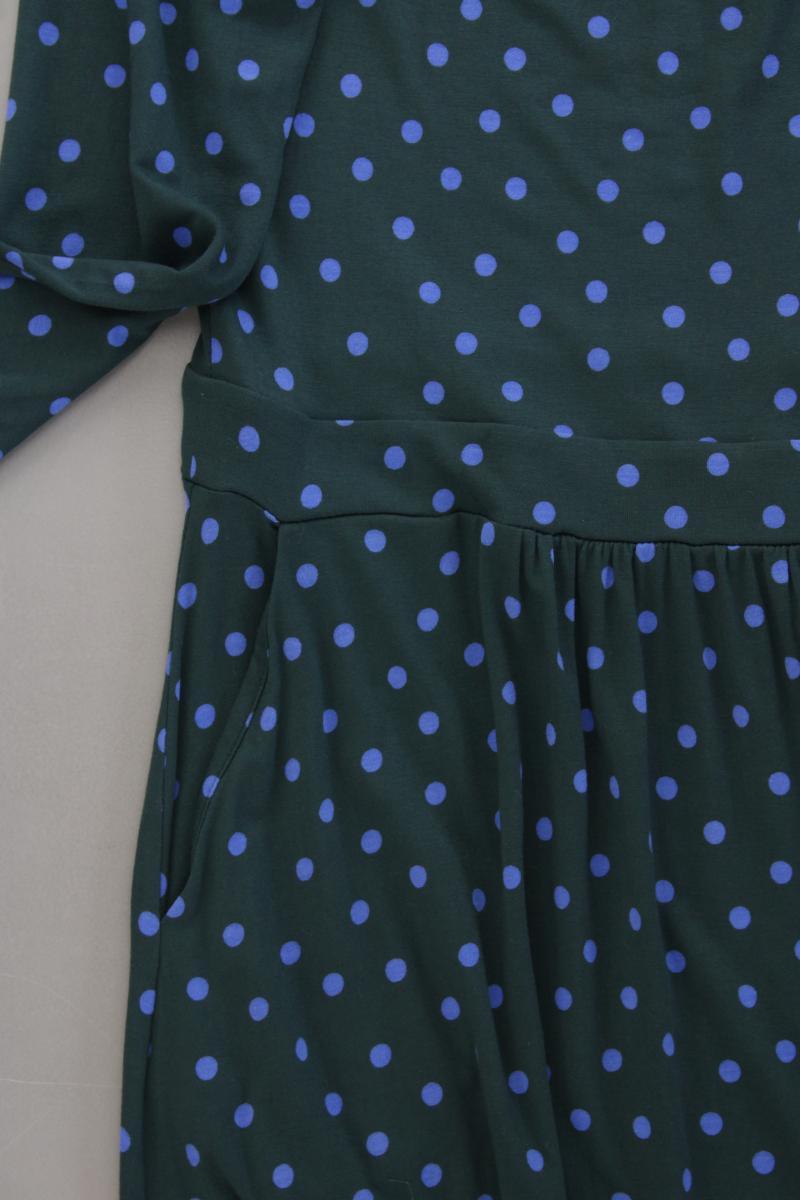 Boden Jerseykleid Gr. 36 gepunktet neuwertig 3/4 Ärmel grün aus Viskose
