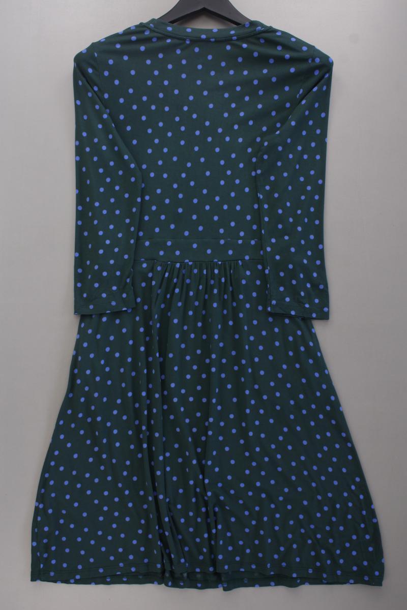 Boden Jerseykleid Gr. 36 gepunktet neuwertig 3/4 Ärmel grün aus Viskose