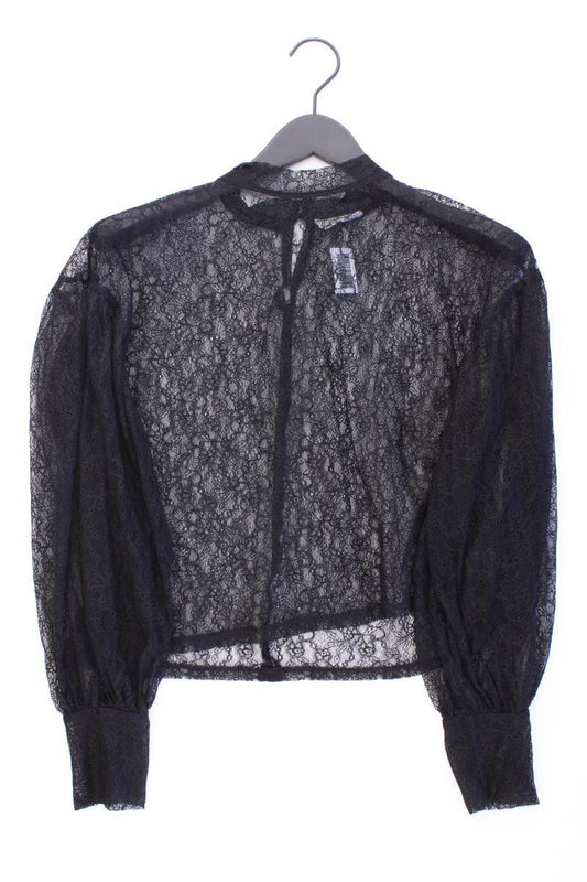 Reserved Spitzenbluse Gr. XL Langarm schwarz aus Polyamid