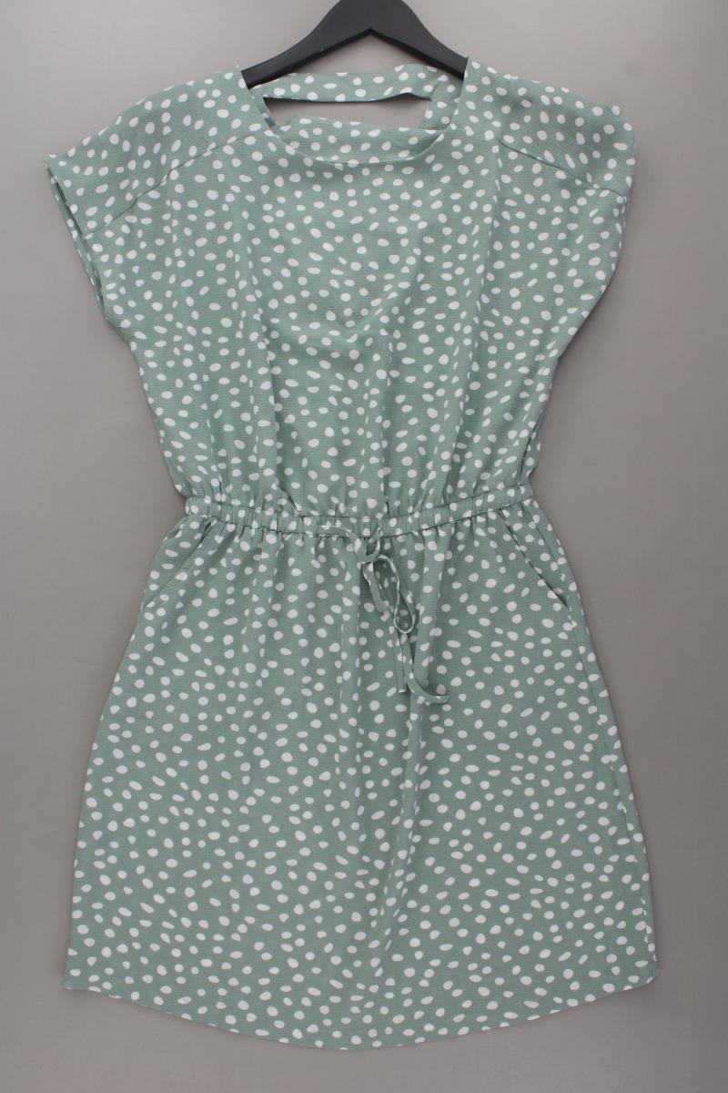 Only Kurzarmkleid Gr. 36 gepunktet neuwertig grün aus Polyester