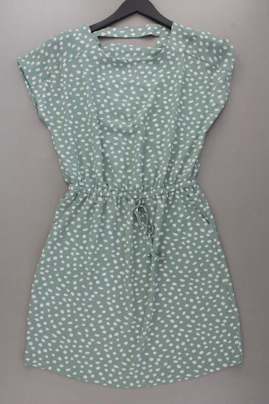 Only Kurzarmkleid Gr. 36 gepunktet neuwertig grün aus Polyester