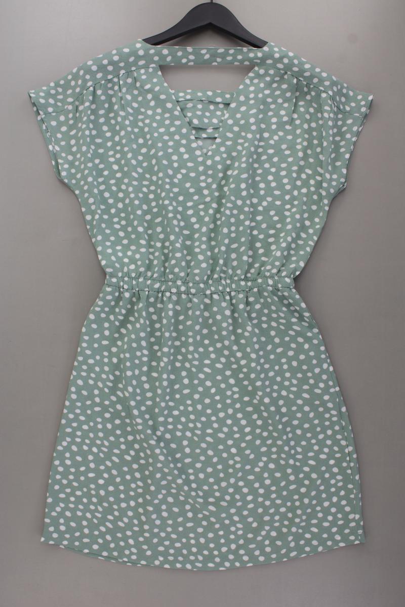 Only Kurzarmkleid Gr. 36 gepunktet neuwertig grün aus Polyester