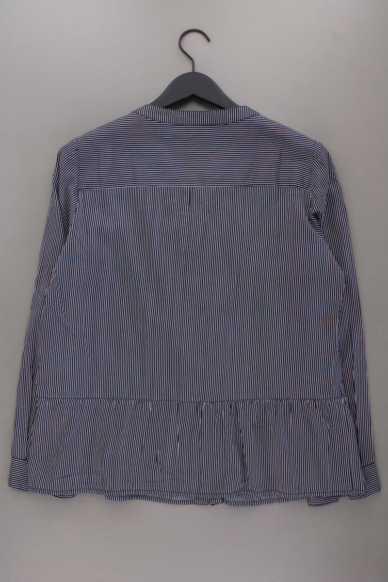 Street One Langarmbluse Gr. 42 gestreift blau aus Baumwolle