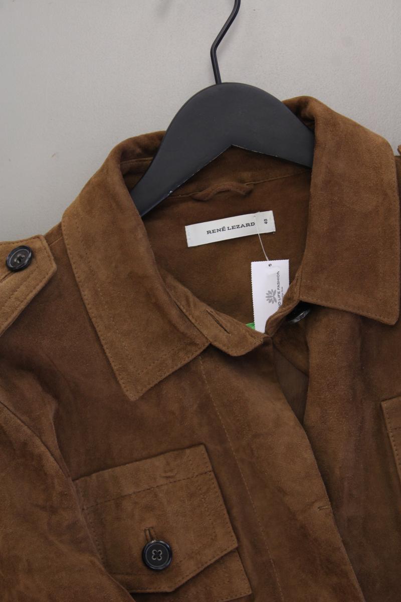 René Lezard Lederjacke Gr. 40 braun