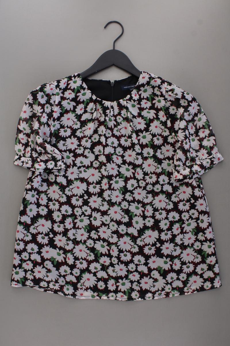 French Connection Kurzarmbluse Gr. XS mit Blumenmuster mehrfarbig