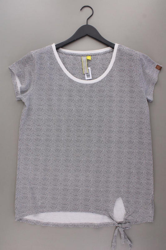 ALIFE AND KICKIN Longshirt Gr. XL gepunktet Kurzarm grau aus Baumwolle