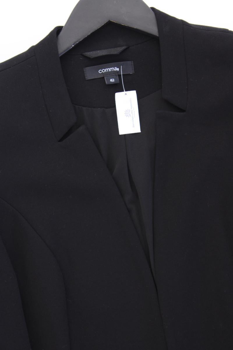 comma, Classic Blazer Gr. 42 schwarz aus Viskose