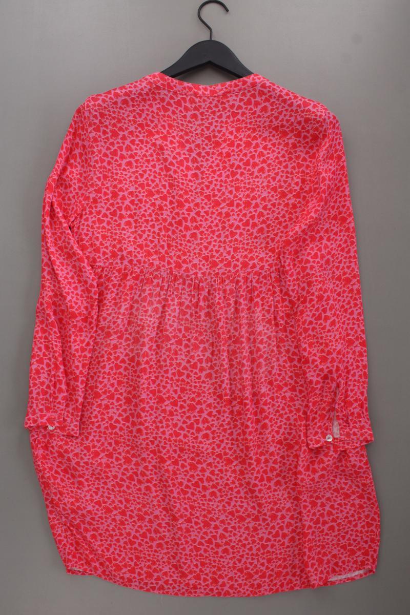 Frieda&Freddies Langarmkleid mit Herzmuster Gr. 34 neuwertig rot aus Viskose