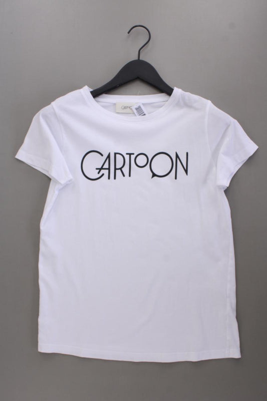 Cartoon T-Shirt Gr. 38 Kurzarm weiß