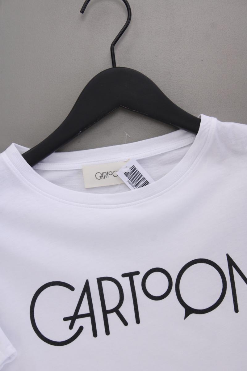 Cartoon T-Shirt Gr. 38 Kurzarm weiß