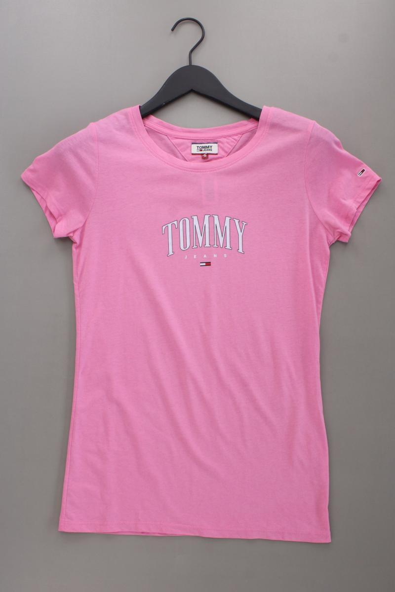 Tommy Jeans Printshirt Gr. M Kurzarm pink