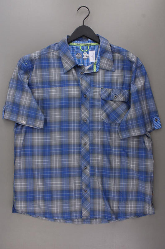 Mckinley Karohemd für Herren Gr. XXL kariert Kurzarm blau aus Polyester