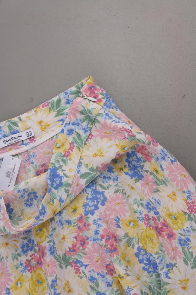 Stradivarius Skort Gr. XS mit Blumenmuster mehrfarbig