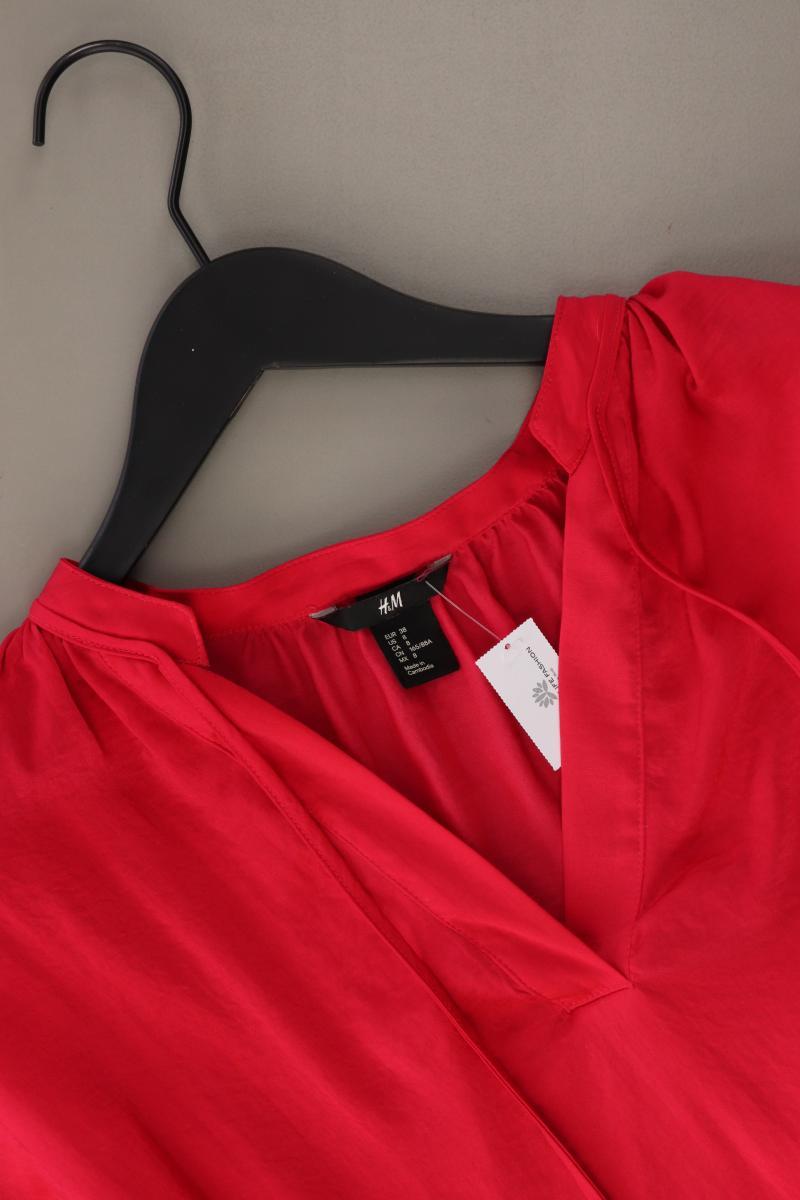 H&M Bluse Gr. 38 Langarm pink aus Polyester