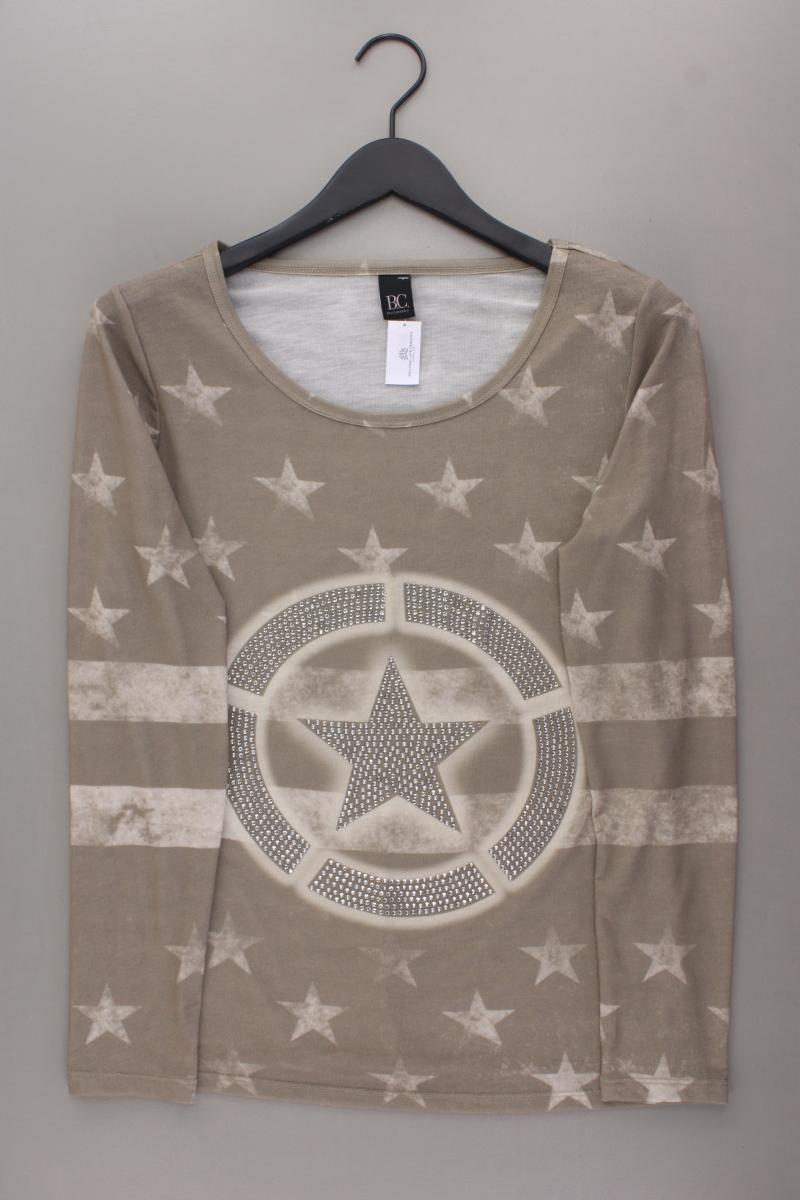 Best Connections Langarmshirt mit Sternenmuster Gr. 38 neuwertig braun