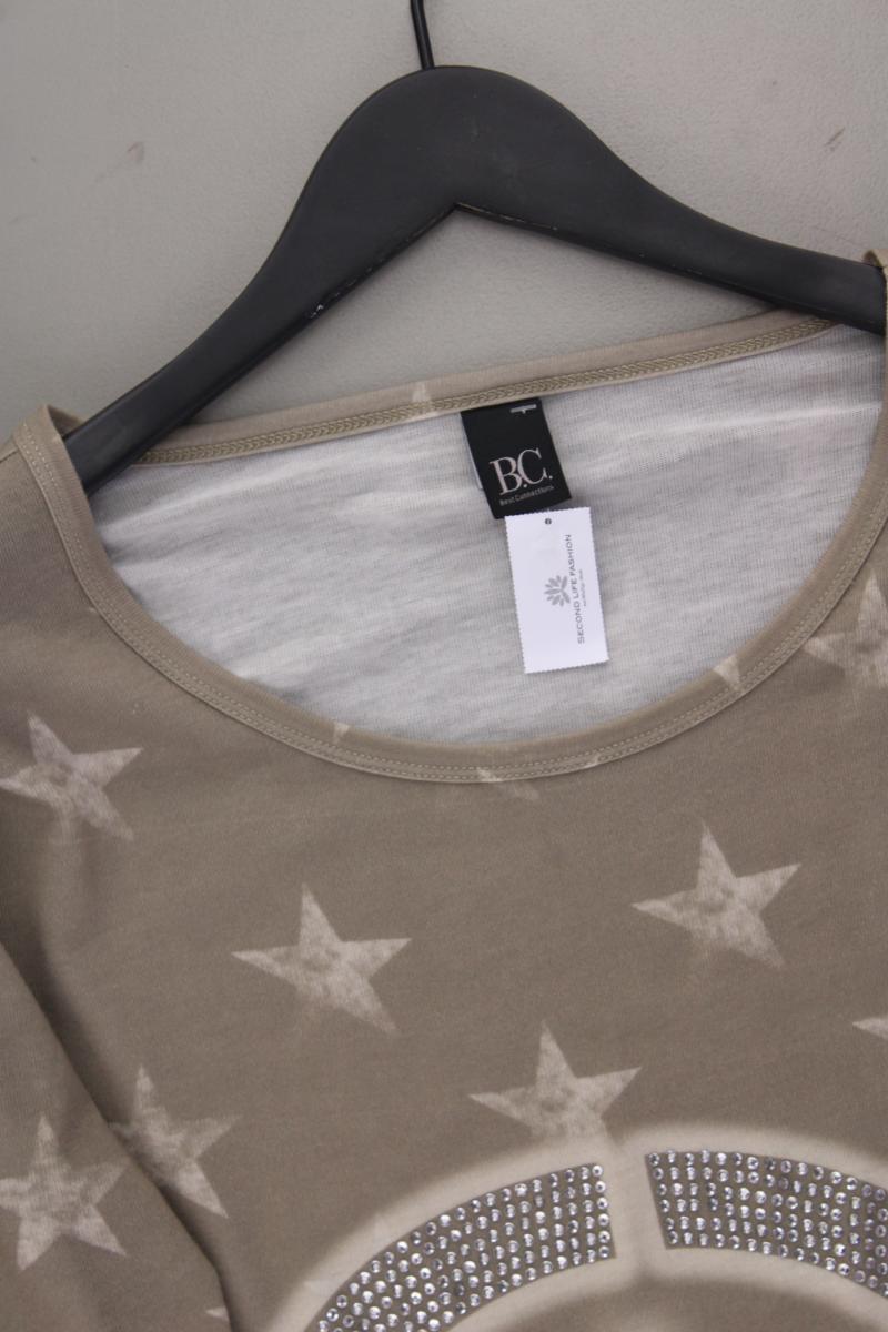 Best Connections Langarmshirt mit Sternenmuster Gr. 38 neuwertig braun
