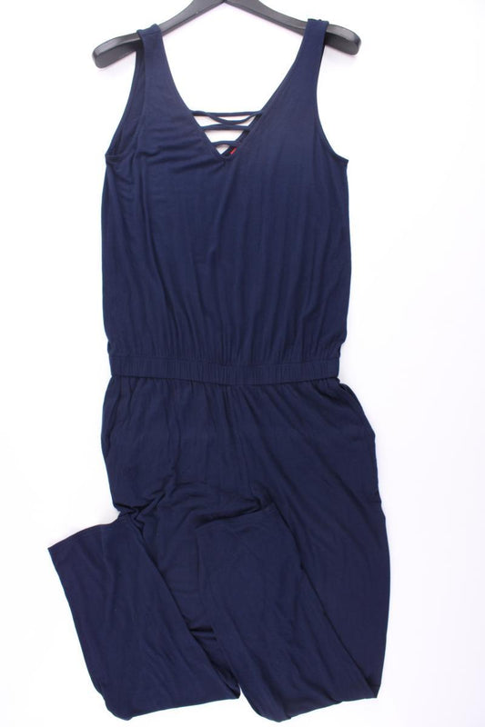 s.Oliver Langer Jumpsuit Gr. 42 blau aus Viskose