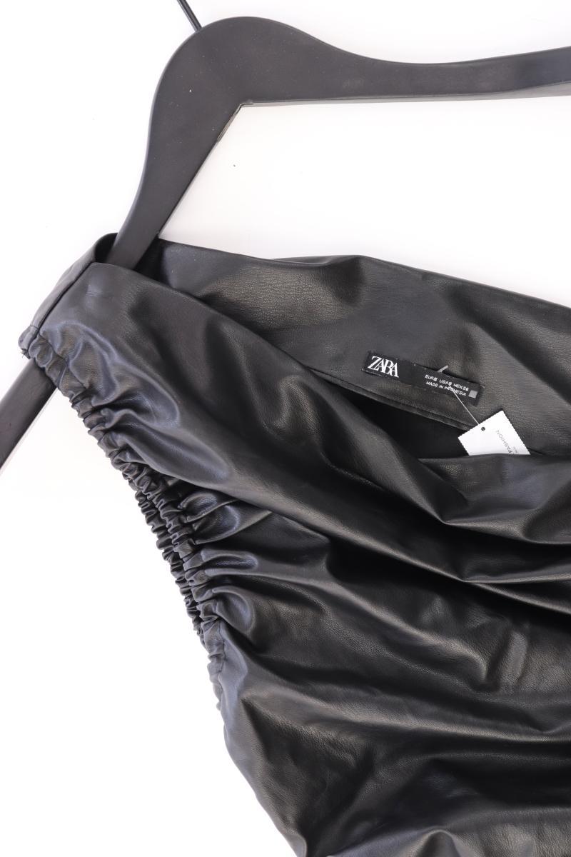 Zara Ärmellose Bluse Gr. S schwarz aus Polyurethan