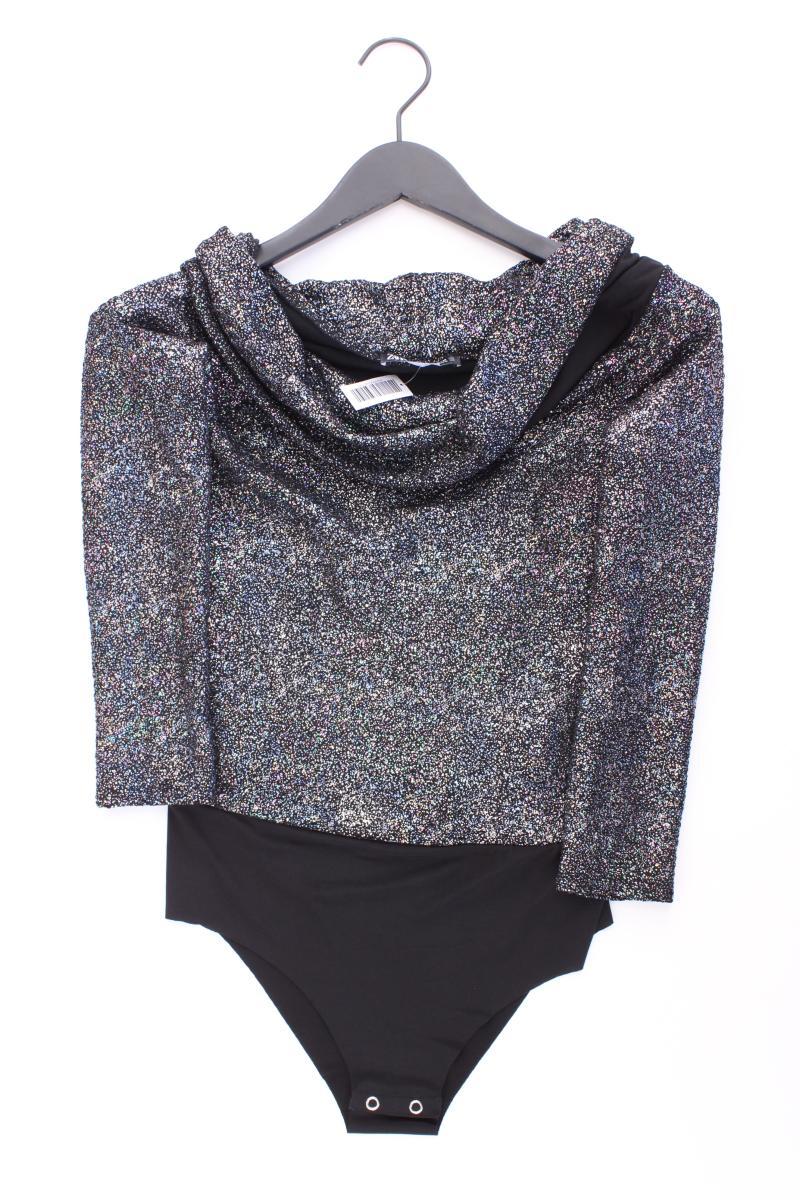 Zara Shirtbody Gr. S neuwertig 3/4 Ärmel mit Glitzer mit Carmen-Ausschnitt