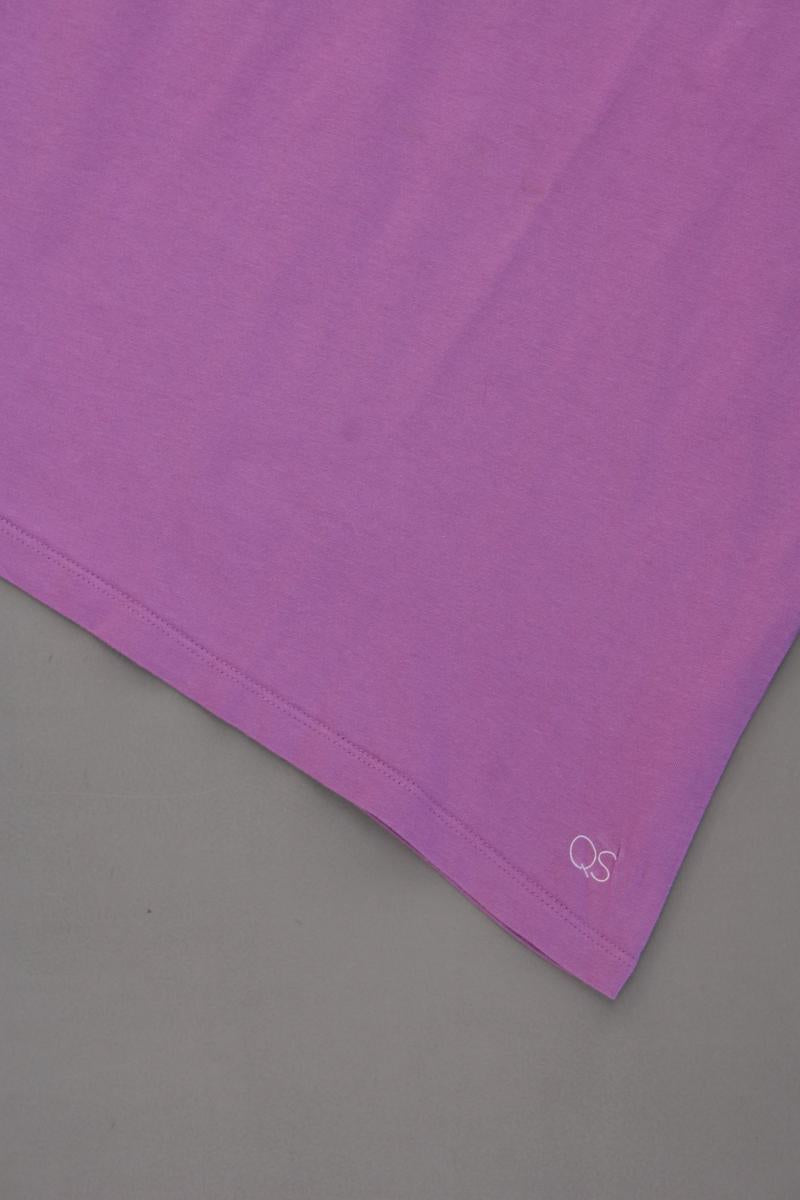 QS by s.Oliver T-Shirt Gr. L Kurzarm lila aus Baumwolle