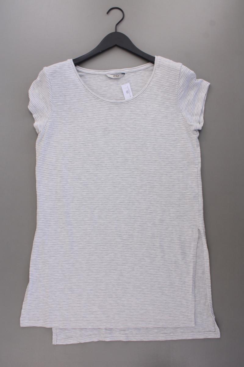 Only Longshirt Gr. XL Kurzarm grau aus Viskose