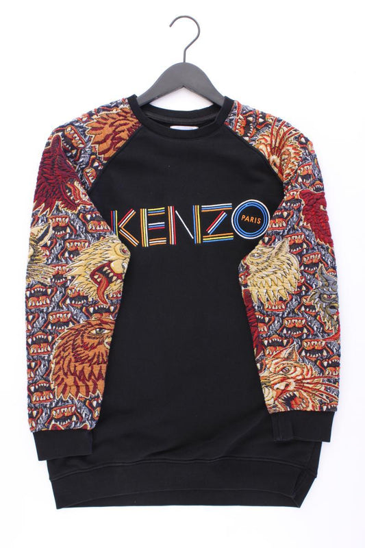 Kenzo Langarmpullover für Herren Gr. XL schwarz aus Baumwolle