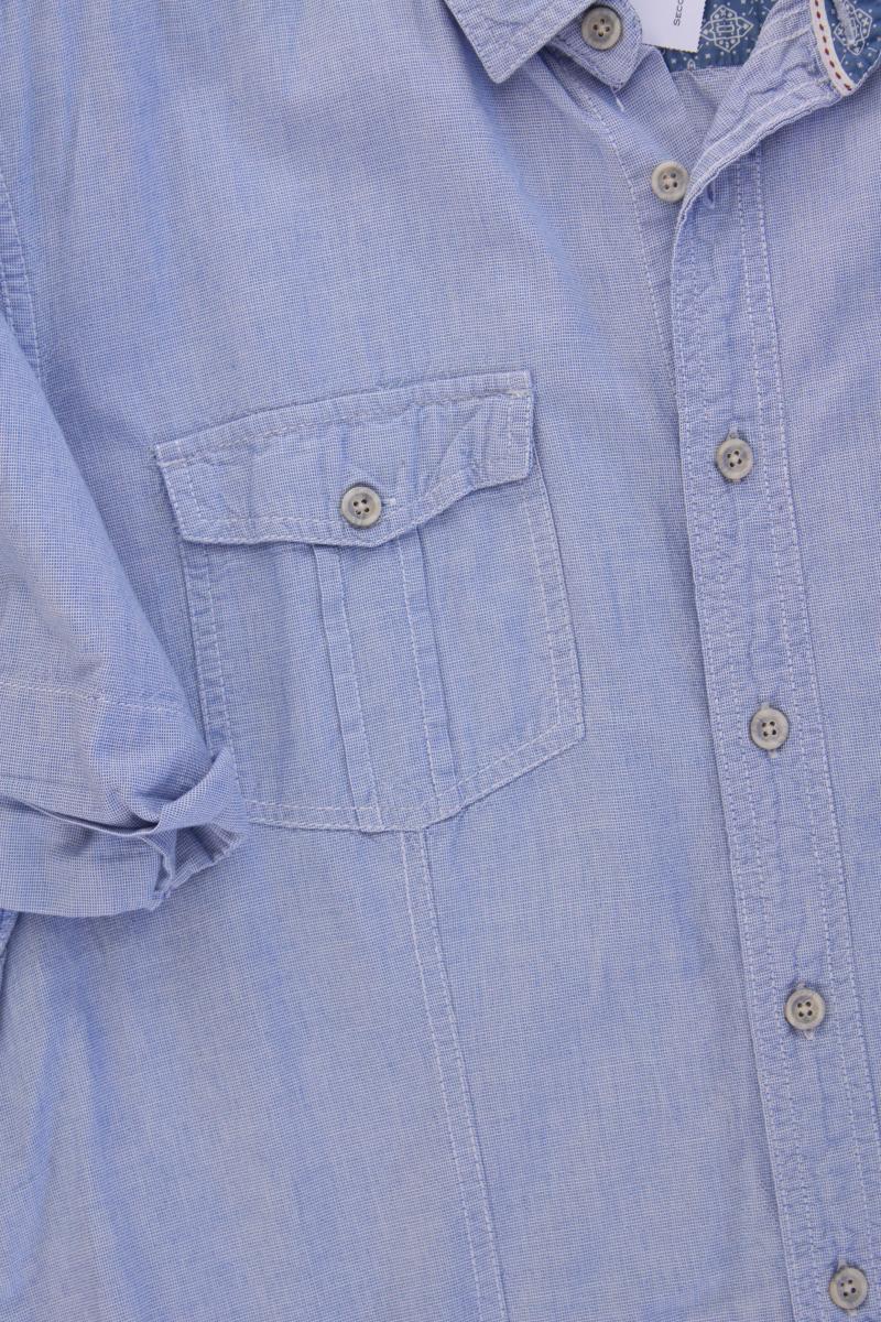 edc by Esprit Kurzarmhemd für Herren Gr. XL blau