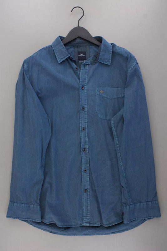 Engbers Langarmhemd für Herren Gr. XL gestreift blau