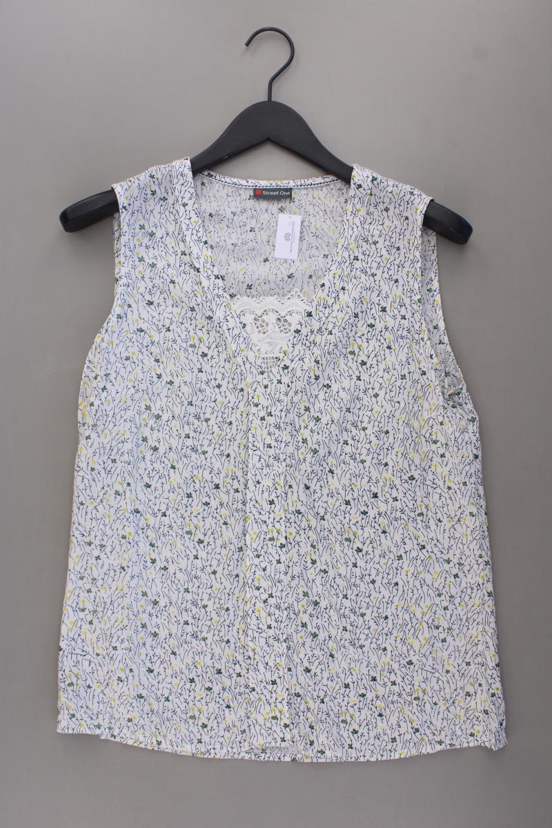 Street One Ärmellose Bluse Gr. 38 weiß