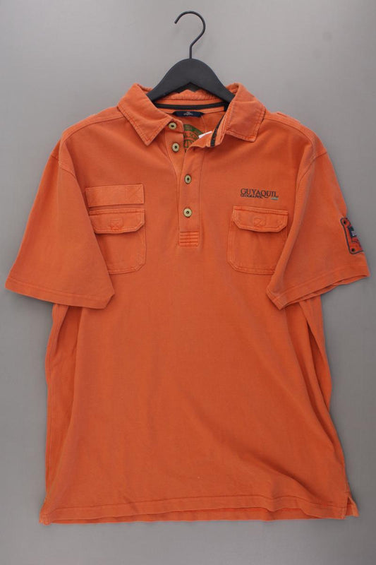 Engbers Poloshirt für Herren Gr. XL Kurzarm orange aus Baumwolle