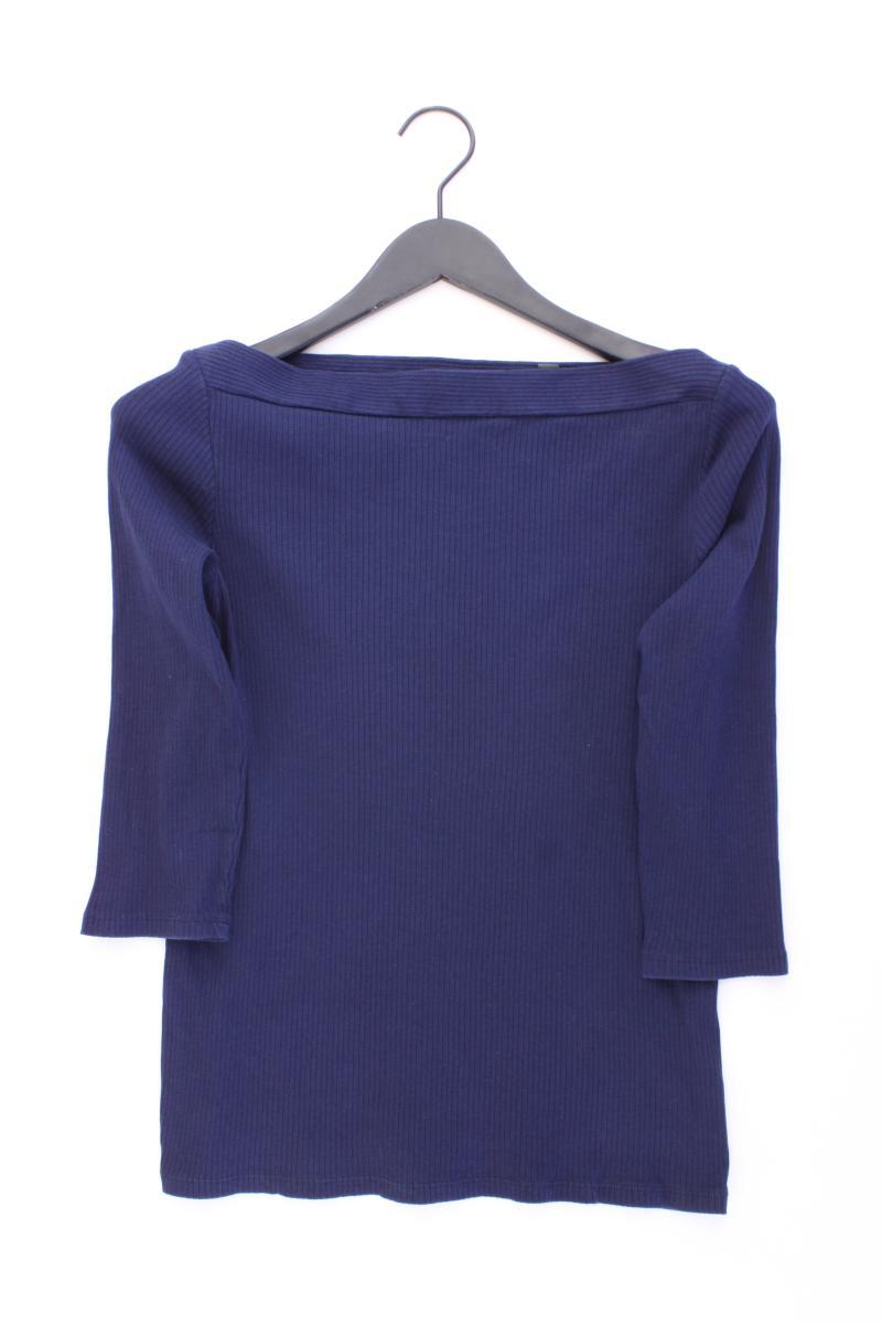 Esprit Slim Shirt Gr. XL 3/4 Ärmel mit Carmen-Ausschnitt blau