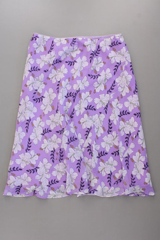 Esprit Y2K Vintage Rock Gr. 38 mit Blumenmuster lila aus Polyester