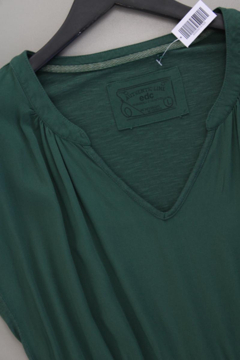 edc by Esprit Kurzarmkleid Gr. L grün aus Baumwolle