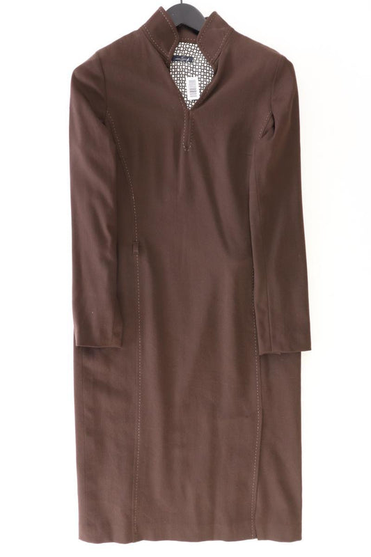 Daniel Hechter Wollkleid Gr. 38 Langarm braun aus Schurwolle