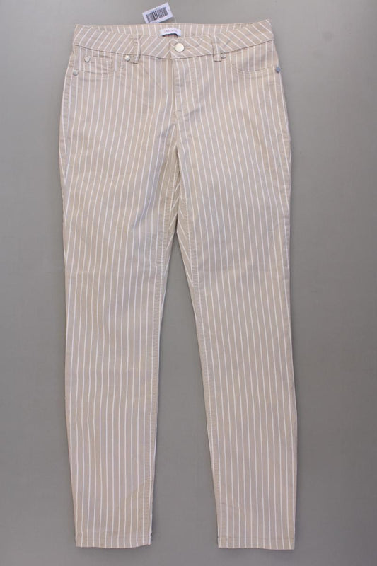 Lascana Five-Pocket-Hose Gr. 36 gestreift creme aus Baumwolle