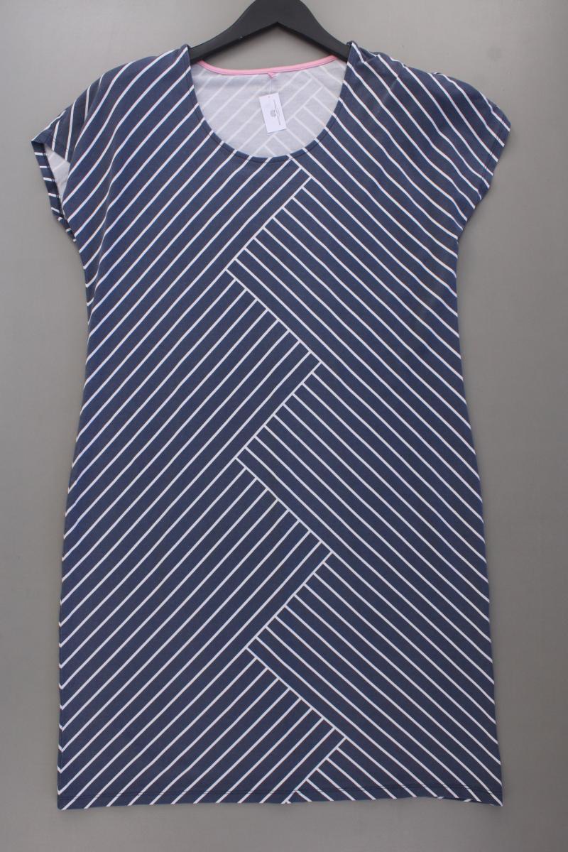 Gerry Weber Jerseykleid Gr. 42 gestreift Kurzarm blau