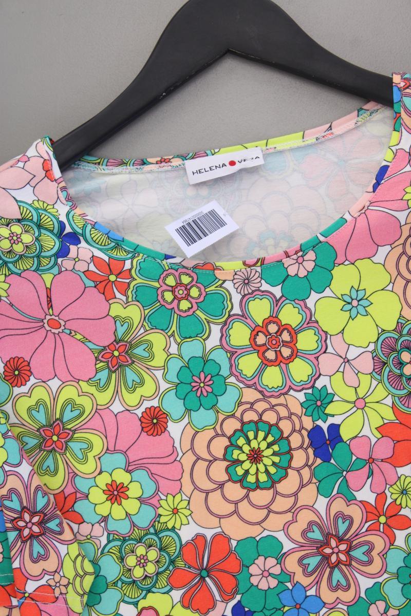 Helena Vera Printshirt Gr. 42 mit Blumenmuster neuwertig Kurzarm mehrfarbig