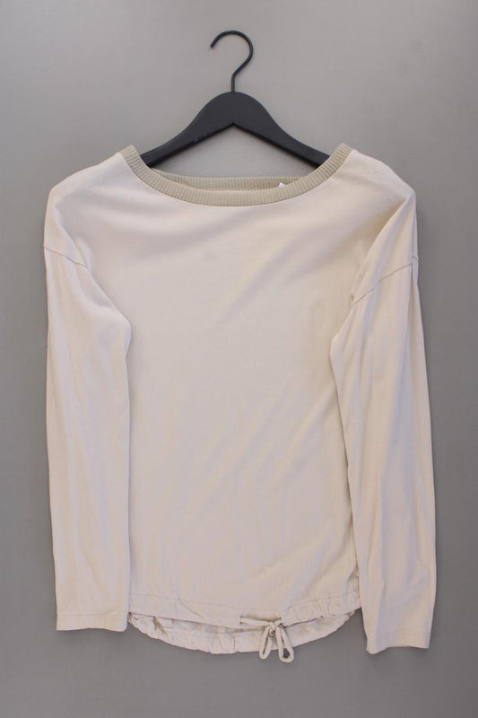 Esprit Longsleeve-Shirt Gr. M neuwertig Langarm creme aus Baumwolle