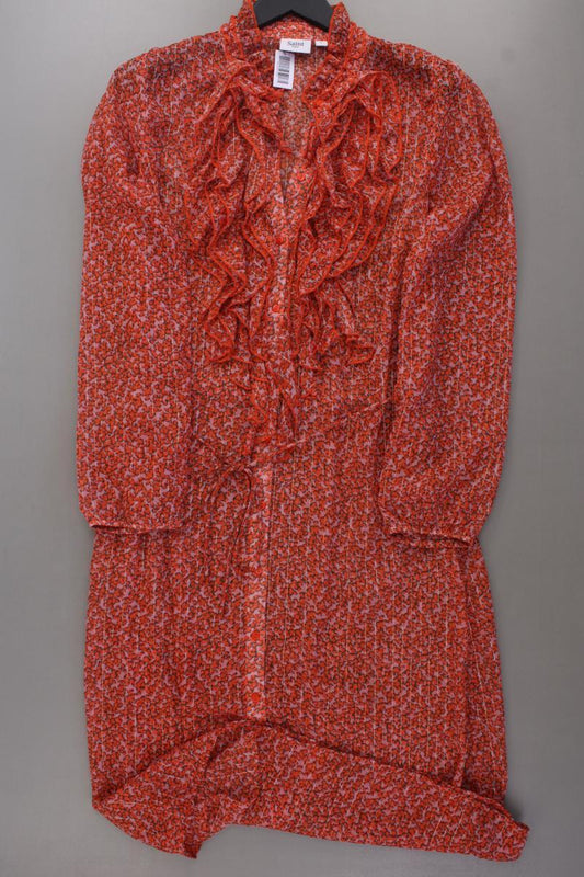 Saint Tropez Langarmkleid Gr. L mit Blumenmuster orange aus Polyester