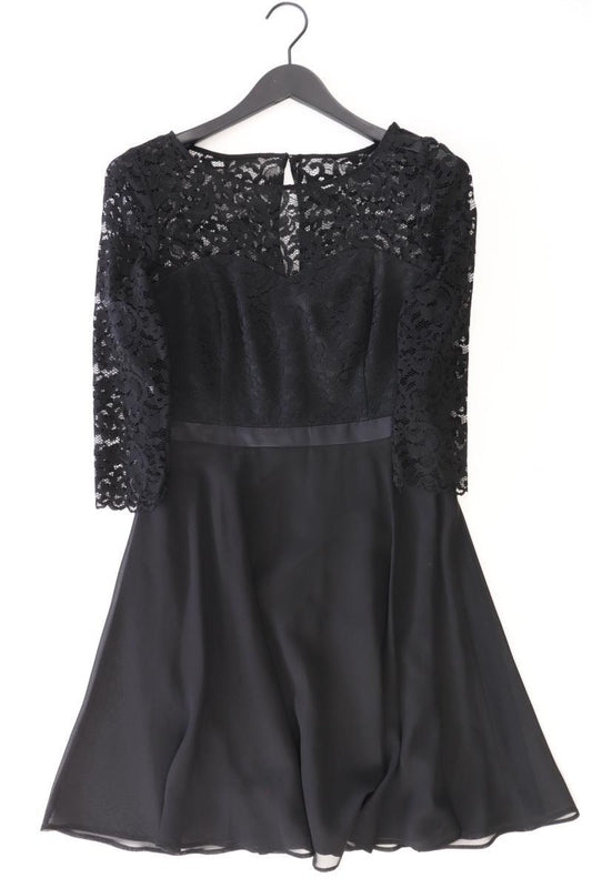 Vera Mont Abendkleid Gr. 38 3/4 Ärmel schwarz aus Polyester