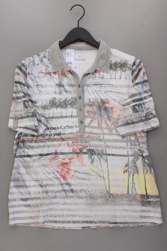Rabe Poloshirt Gr. 46 neuwertig Kurzarm mehrfarbig aus Viskose