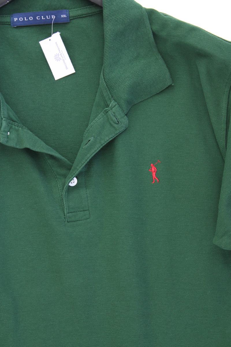 Polo Club Poloshirt für Herren Gr. XXL neuwertig Kurzarm grün aus Baumwolle