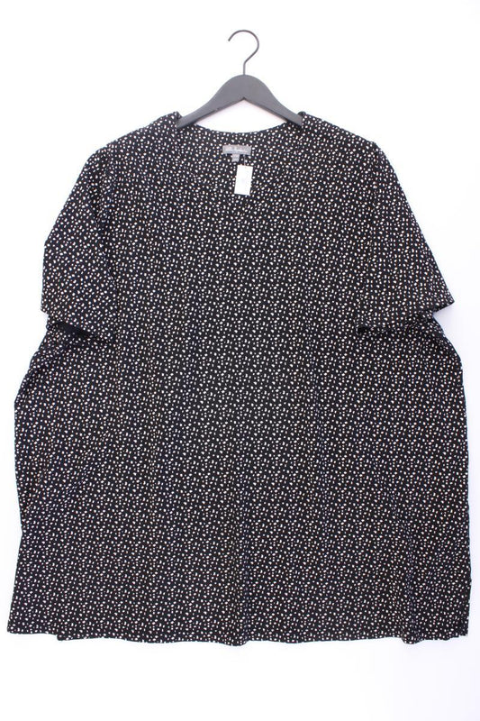 Ulla Popken Printshirt Gr. 58/60 Kurzarm schwarz aus Baumwolle